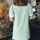 Madelyn Diamond Pattern Knit Dress