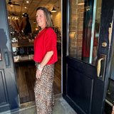 Didi Leopard Wide Leg Pants