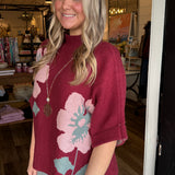 Suzie Burgundy Sweater