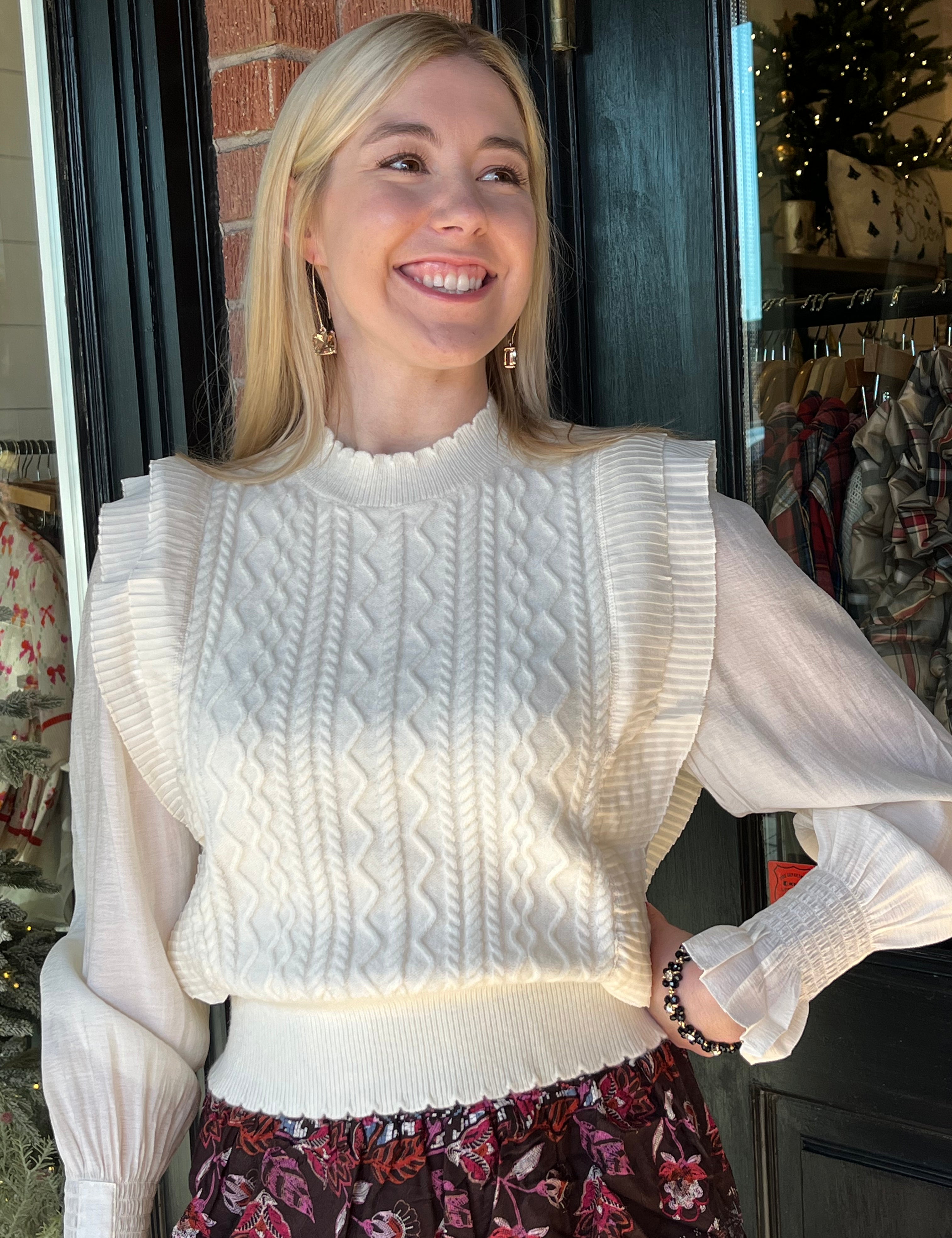 Morgan Cable Knit Sweater