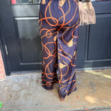 Janelle Chain Print Wide Leg Pants