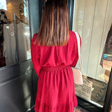 Nancy Burgundy Dress