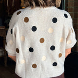 Sasha Raglan Polka Dot Sweater