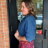 Debbie Denim Crop Jacket