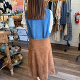 Carla Denim Short Vest