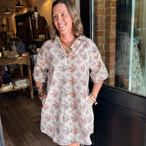 Arden Floral Shirt Dress