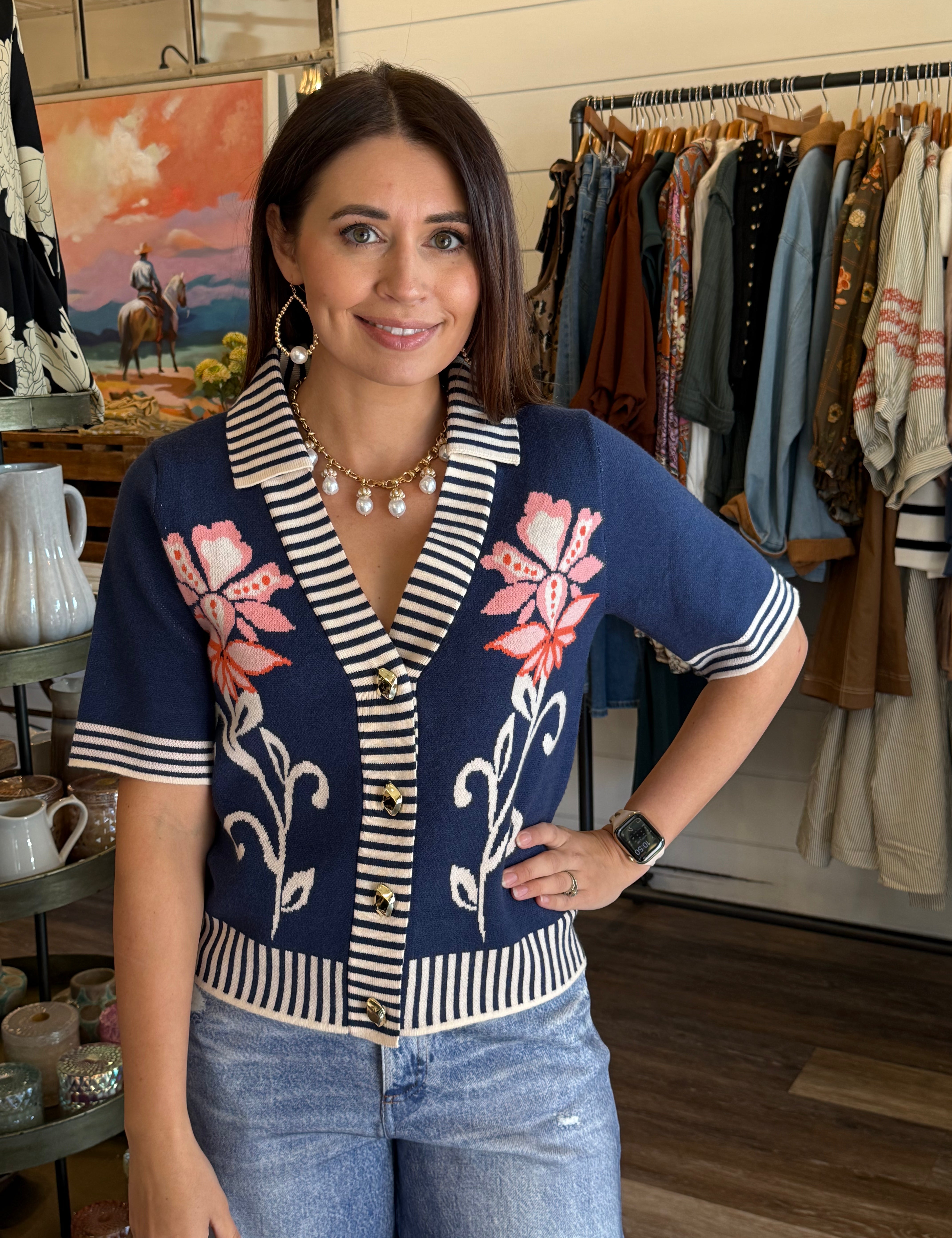 Missy Floral Knit Top