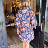 Maureen Floral Button Mini Dress