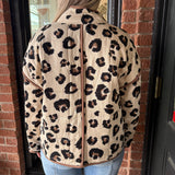 Natalie Animal Print Quilted Jacket