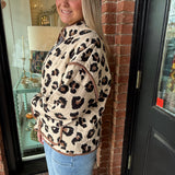 Natalie Animal Print Quilted Jacket