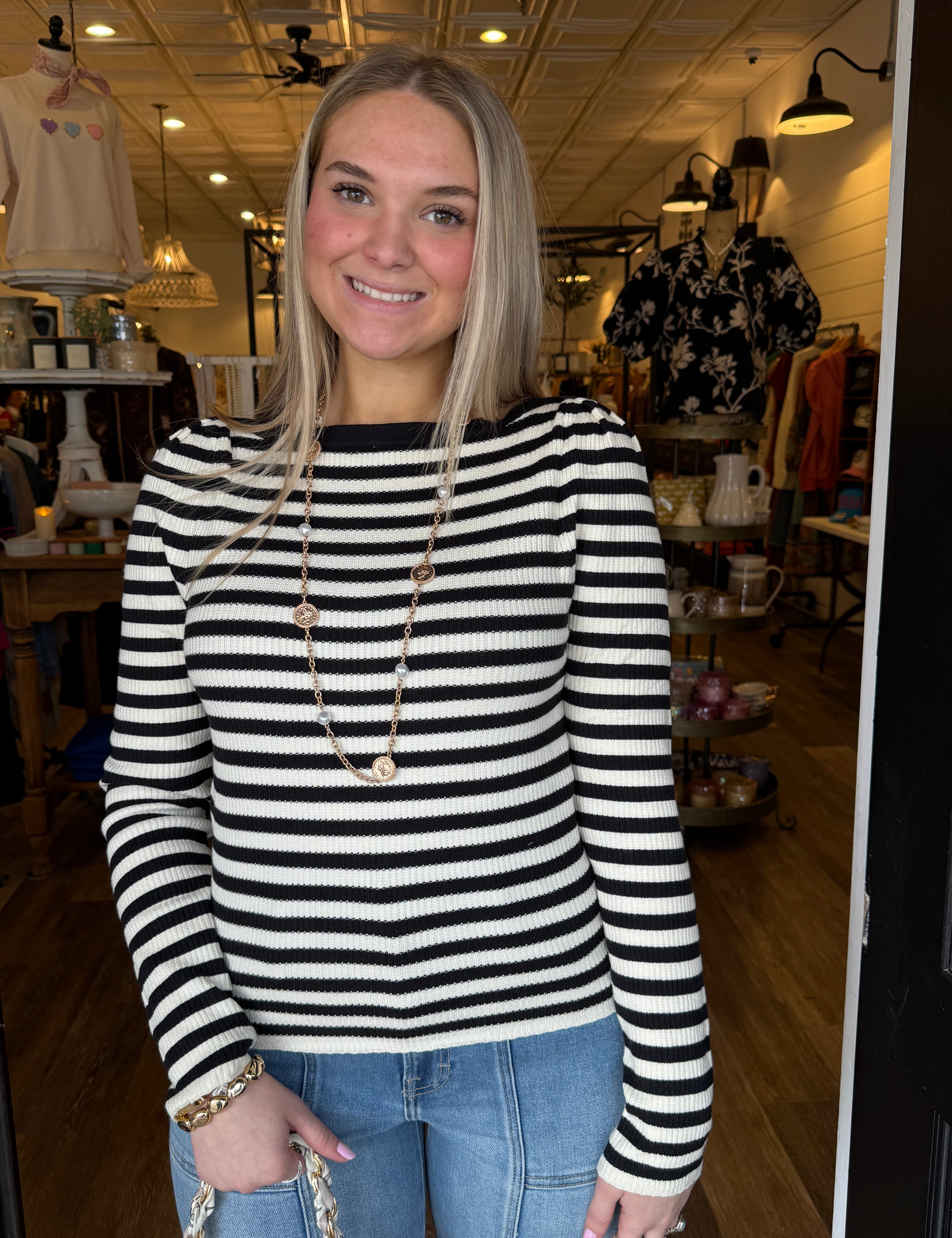Alexis Striped Top