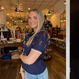 Audrey Floral Knit Top