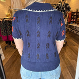 Audrey Floral Knit Top