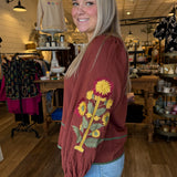 Rachel Embroidered Long Sleeve Top