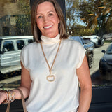 Gabby Mock Neck Knit Top