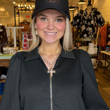 Jenna Black Zip Dress