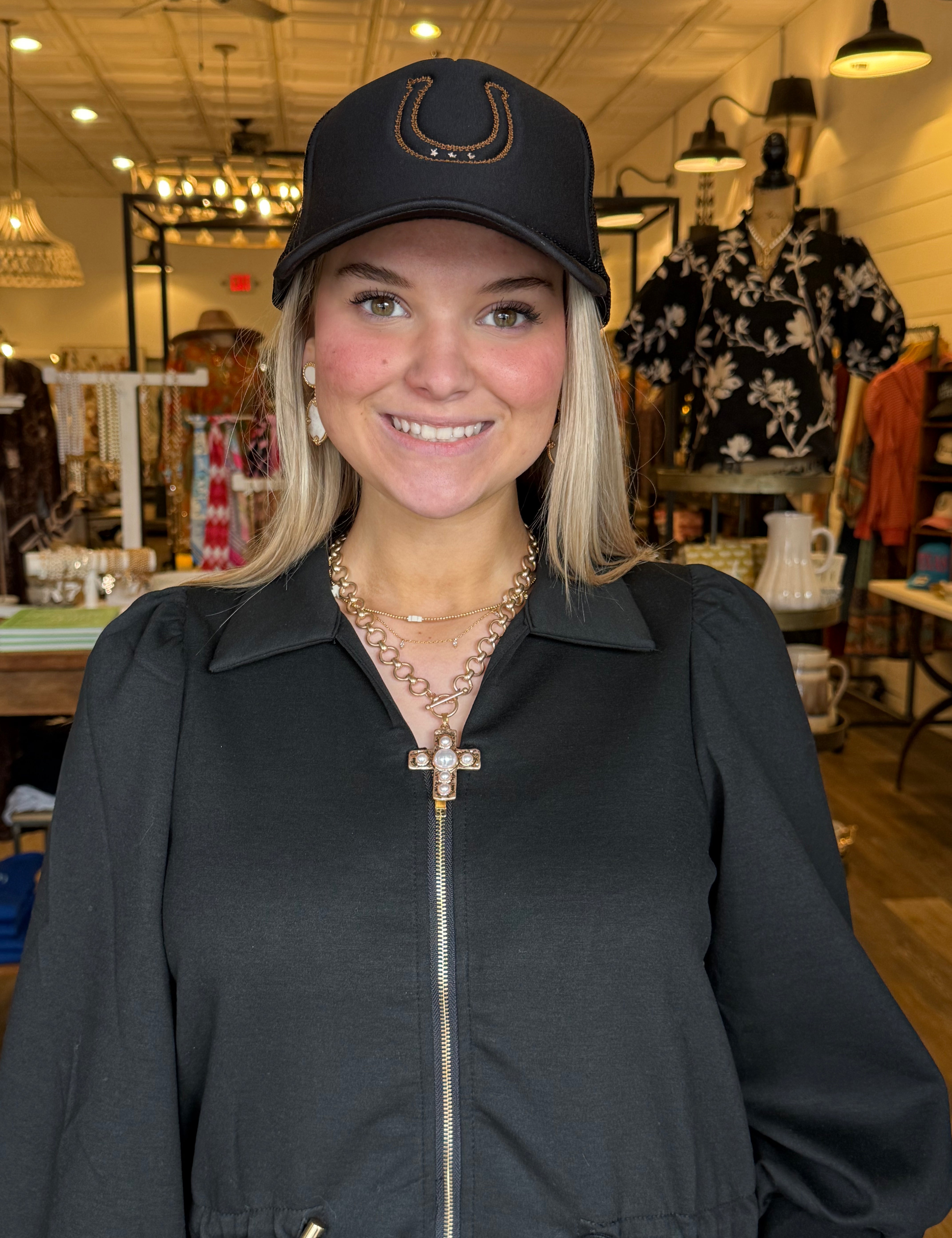 Jenna Black Zip Dress