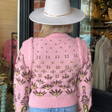 Daniella Pearl Puff Sleeve Sweater