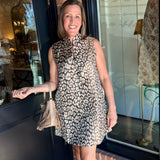 Brandi Animal Jacquard Mini Dress