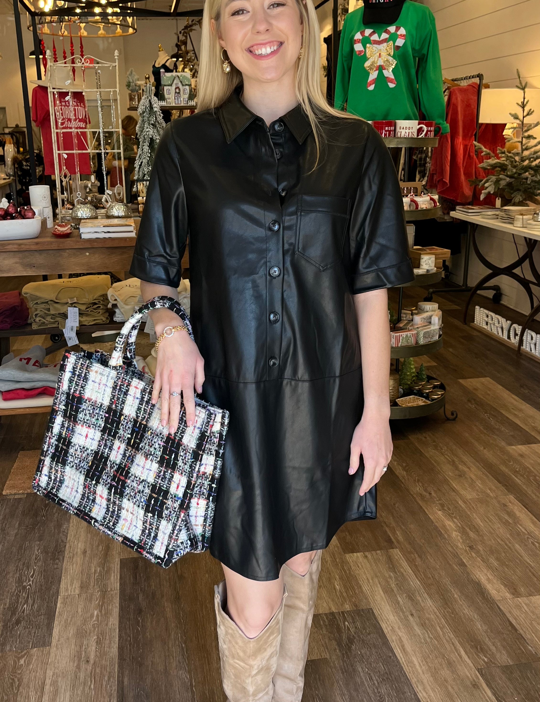 Kate Leather Dress