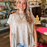 Sandra  Terry Knit Top