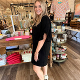 Natalie Suede Romper Dress