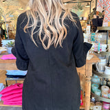 Natalie Suede Romper Dress