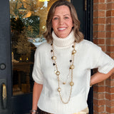 Sallie Short Sleeve Turtleneck Sweater