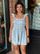 Mia Floral Denim Romper