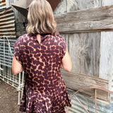 Josie Animal Print Mini Dress