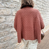Missy Cable Knit Poncho