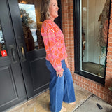 Marilyn Floral Peplum Cardigan
