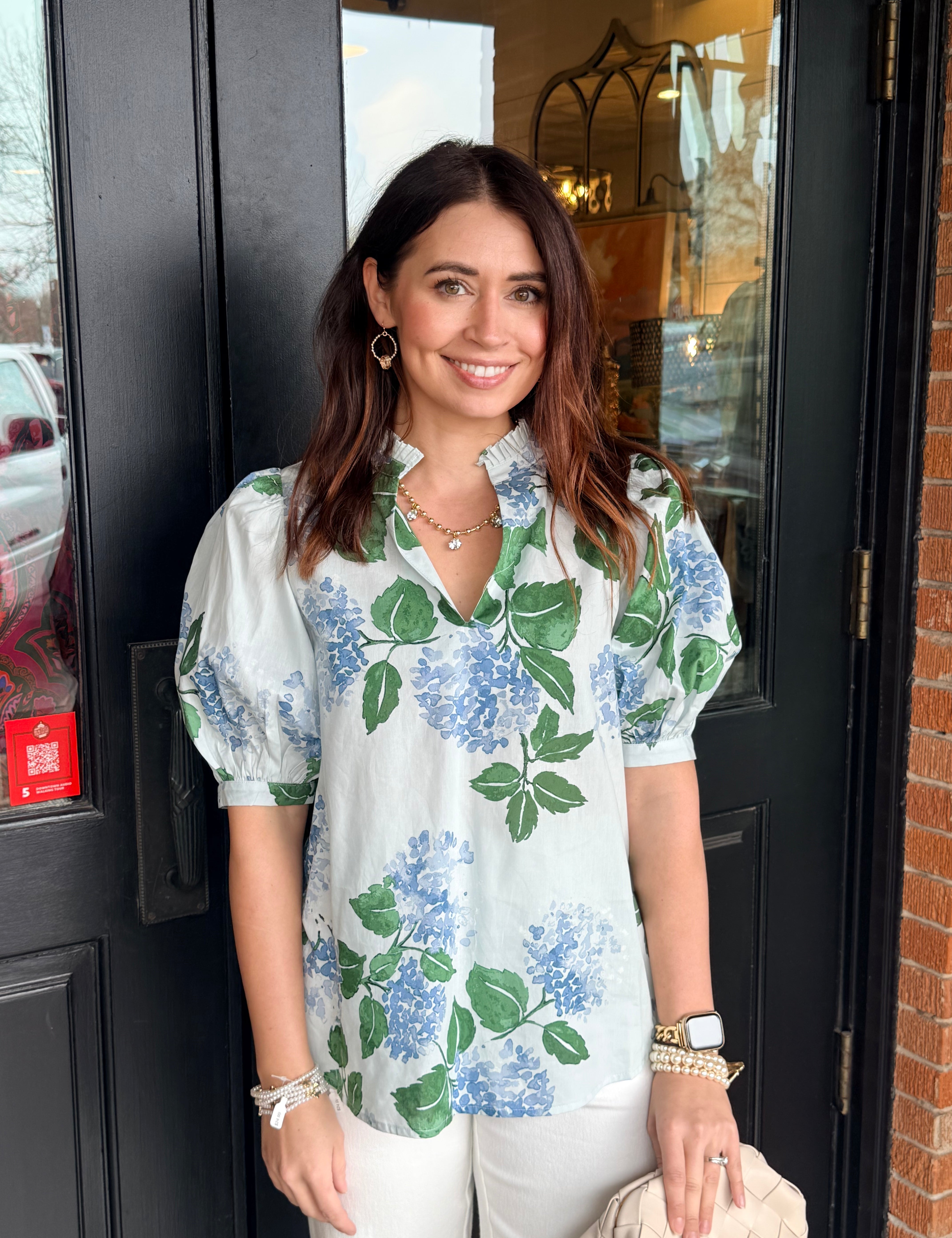 Mirla Floral Puff Sleeve Top