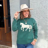 Gia Horse Knit Sweater