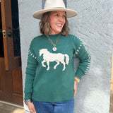 Gia Horse Knit Sweater