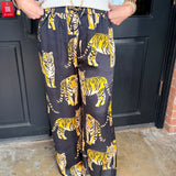 Viola Tiger Print Wide Leg Pants