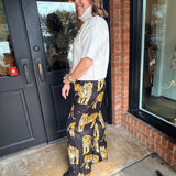 Viola Tiger Print Wide Leg Pants