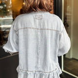 Bentley Denim Ruffle Shirt