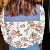 Madison Floral and Denim Top