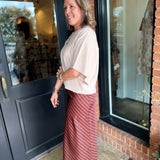 Lily Solid Short Sleeve Knit Top