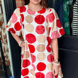 Elora Dot Print Tunic Dress