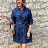 Amber Denim Mini Dress