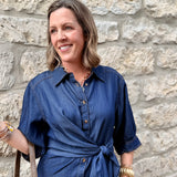 Amber Denim Mini Dress
