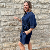 Amber Denim Mini Dress