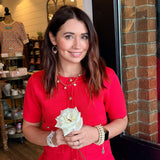 Maribel Button Knit Top