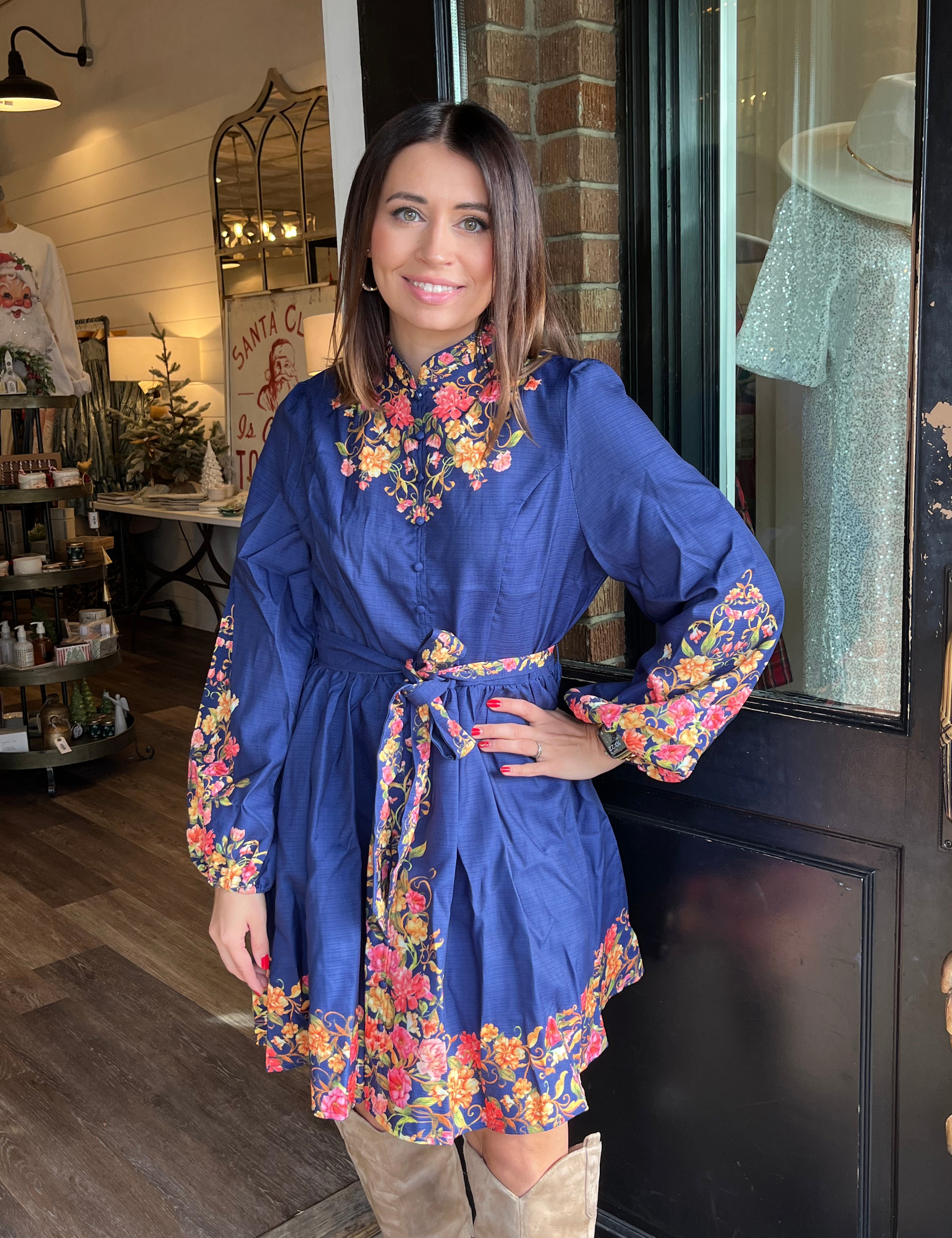 Neveah Floral Print Dress