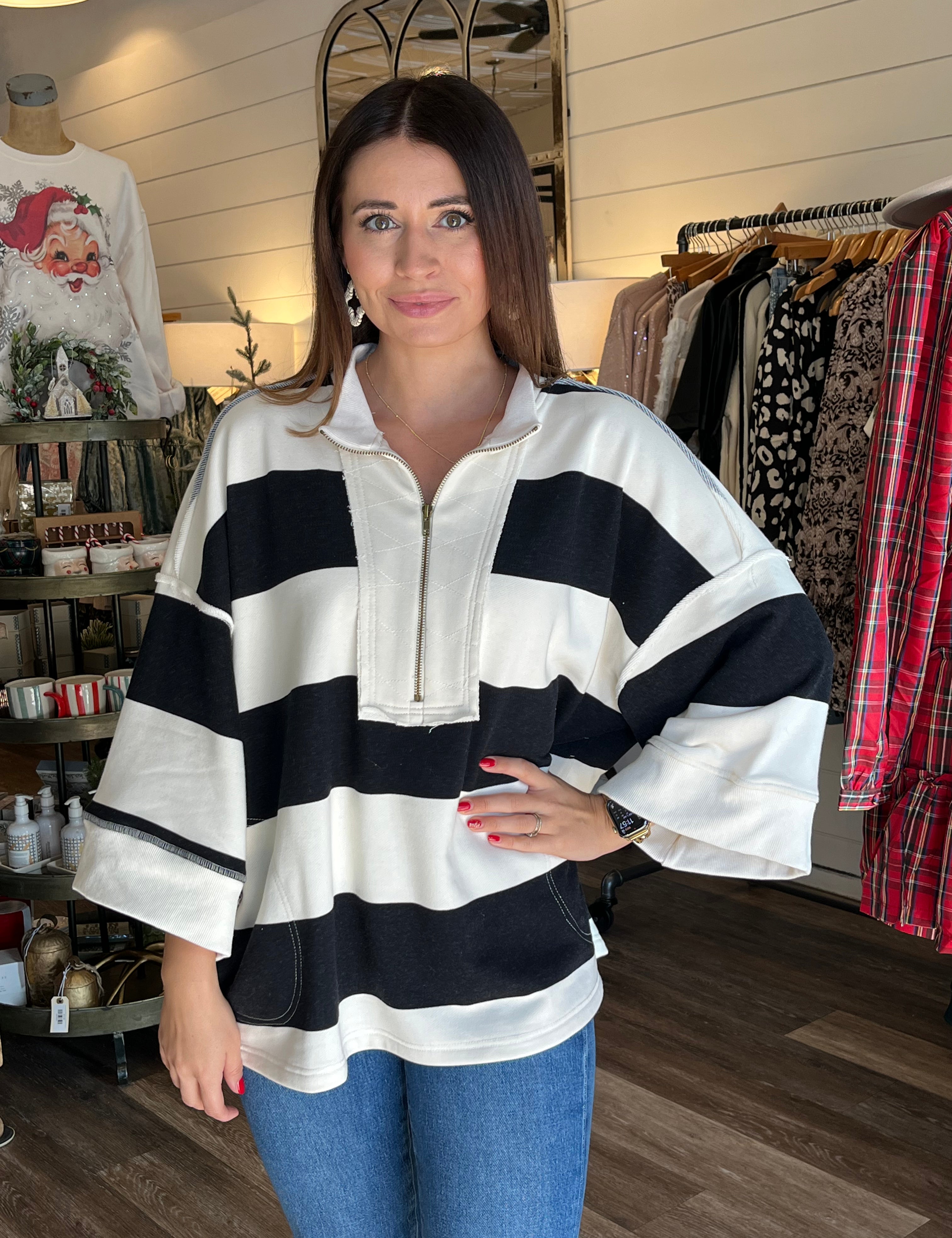 Bailey Striped Pullover