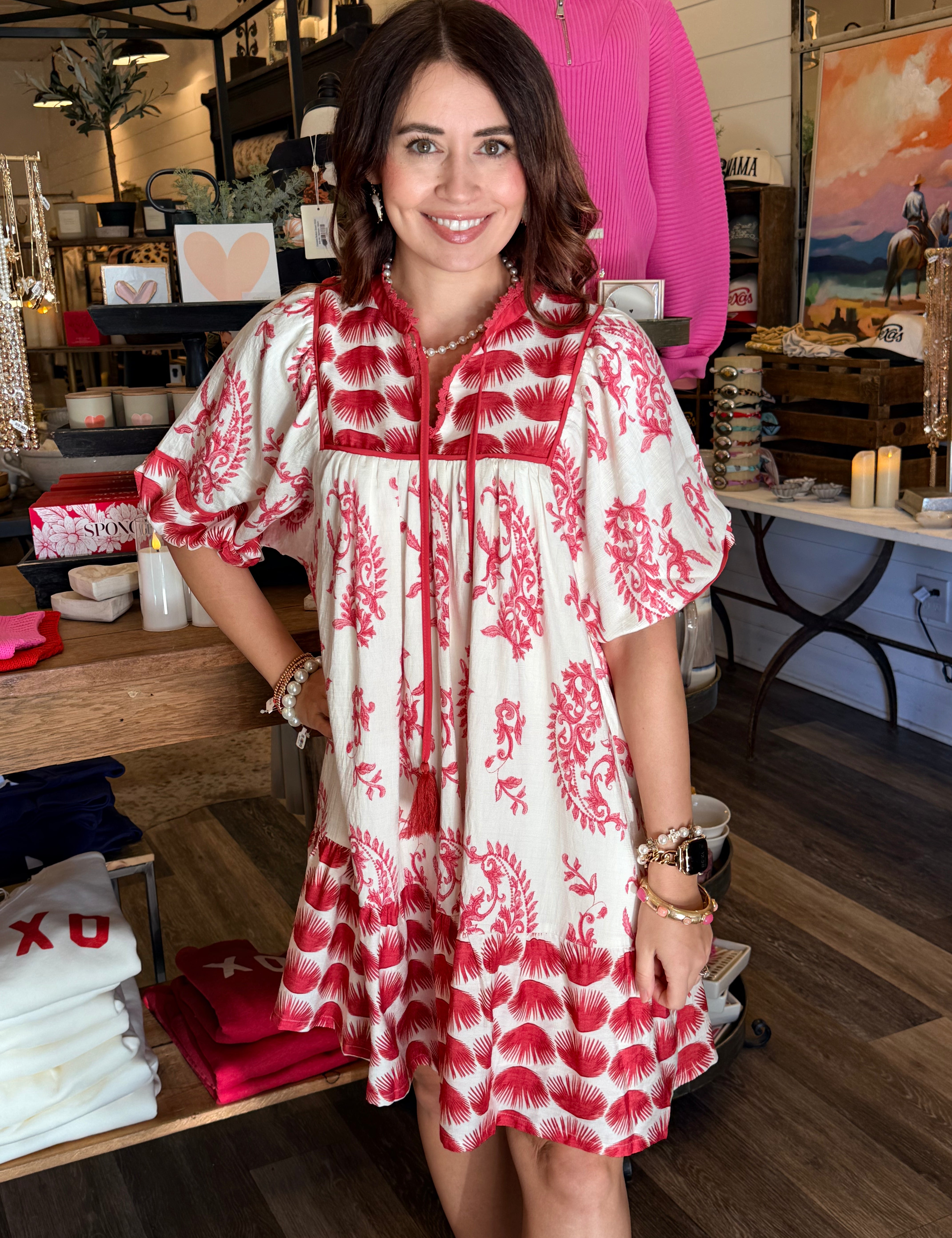 Lainey Abstract Print Mini Dress