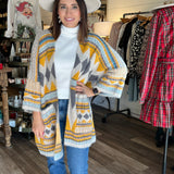 Everleigh Rustic Geometric Cardigan