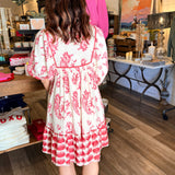 Lainey Abstract Print Mini Dress